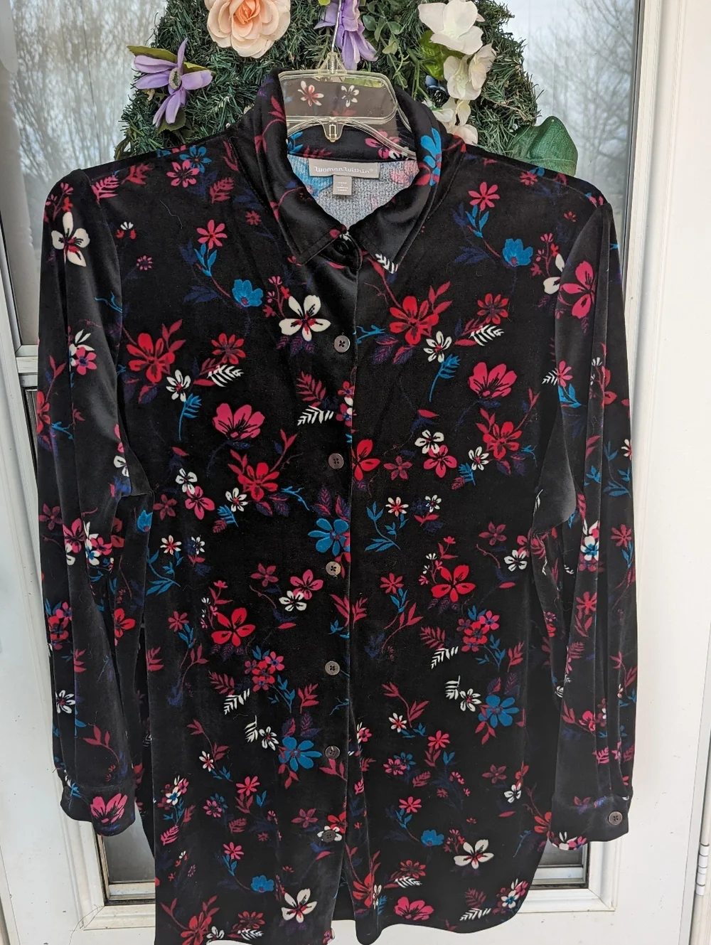 Velveteen Long Top - Picture 1 of 3